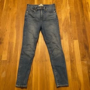 Madewell 11 inch High Rise Skinny Jean